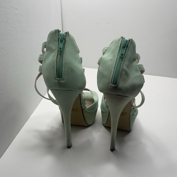 Modesta | Mint Color Platform Heels - Picture 5 of 5